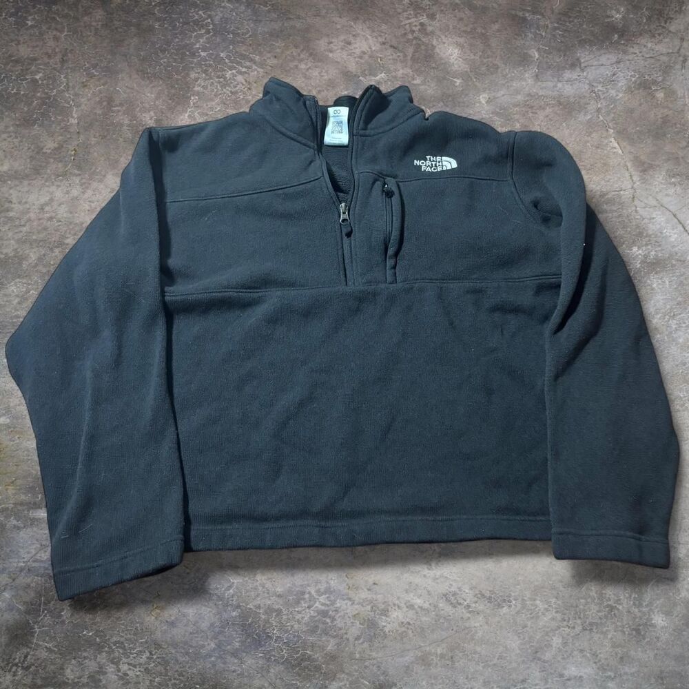 The North Face Fleece Men’s Black Large Gordon Lyons Half Zip Pullover Outdoor